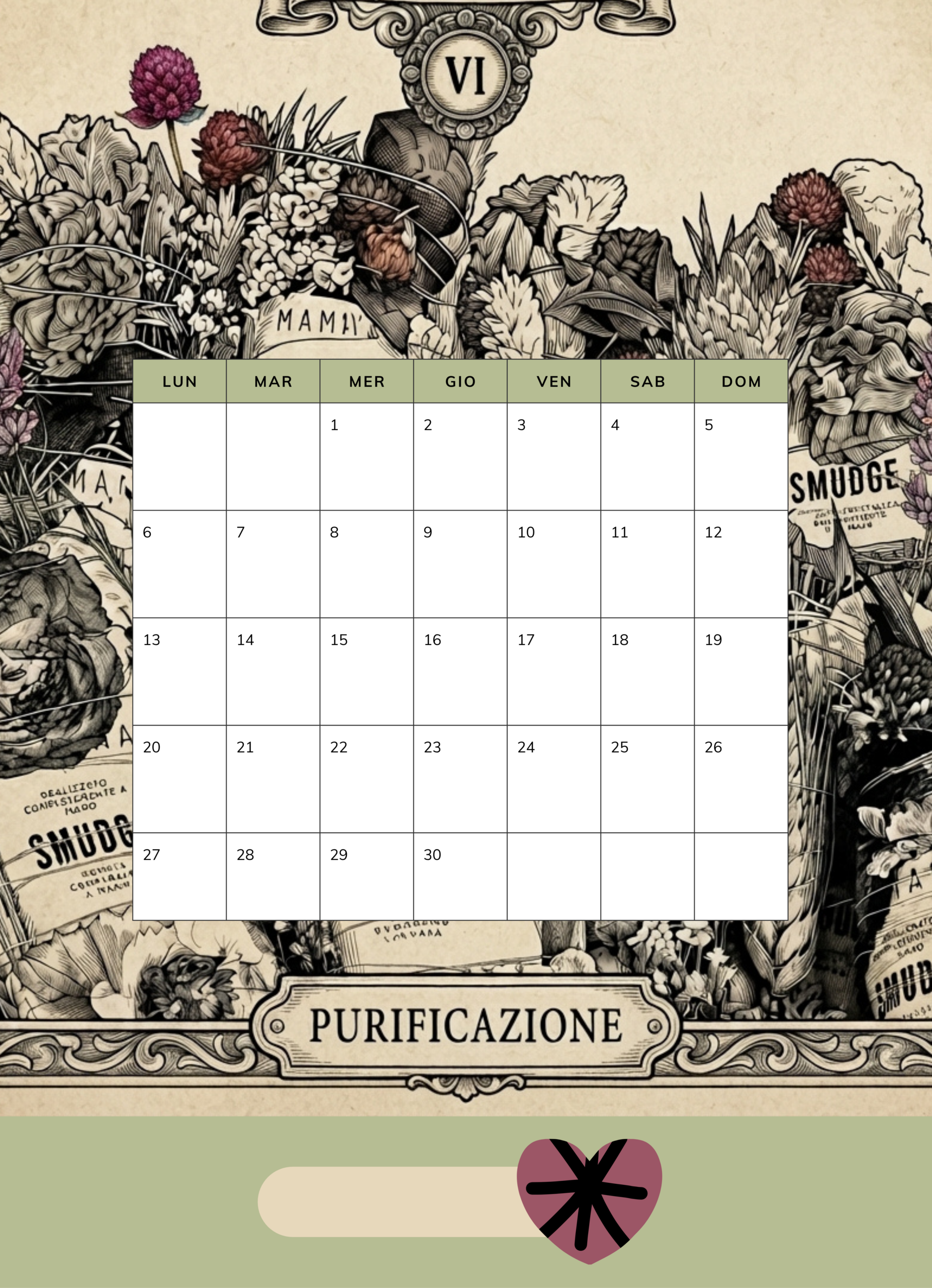 Calendario illustrato 2027 con rituali e consigli di crescita personale - immagine 6
